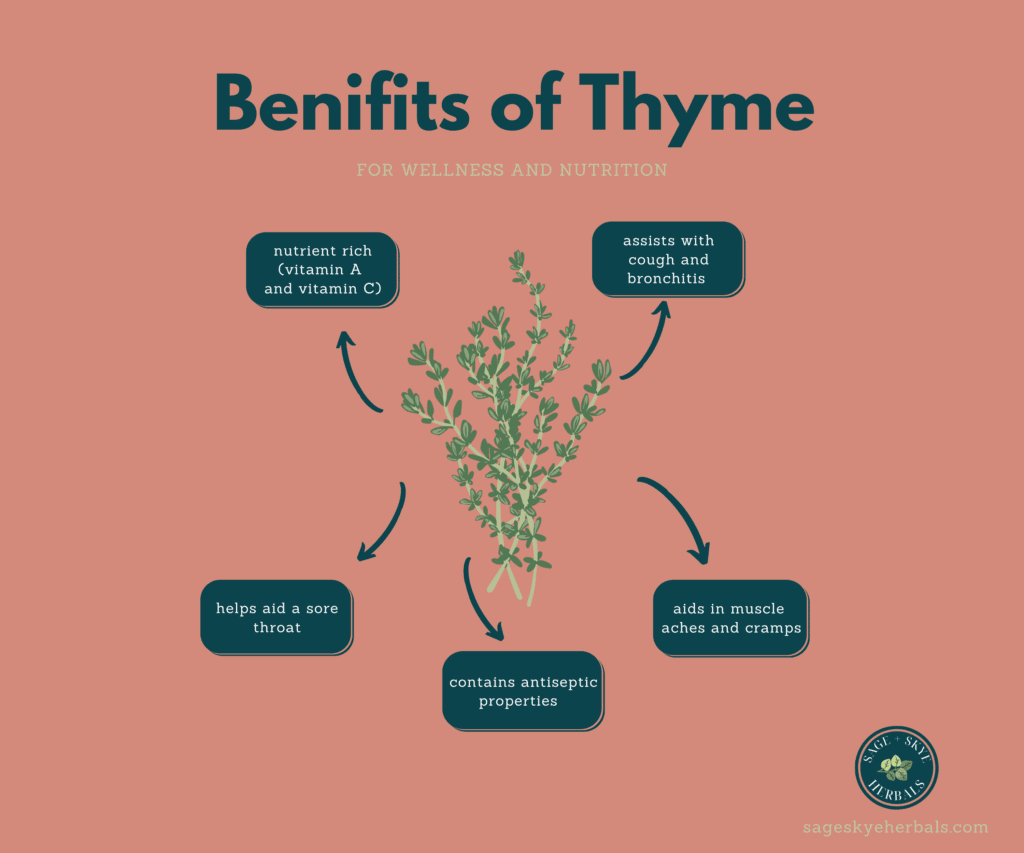 graph of the benefits of thyme