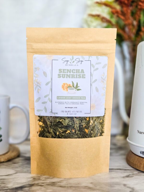 sencha sunrise green tea blend