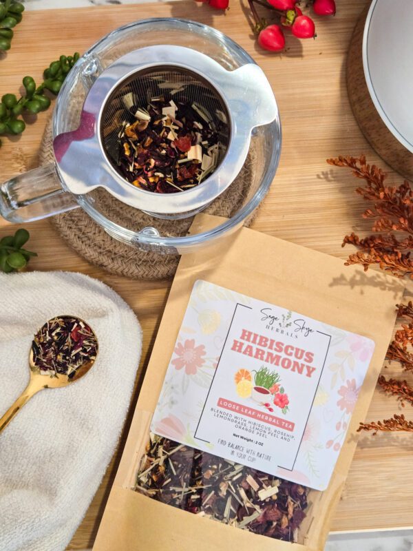 hibiscus harmony herbal tea blend