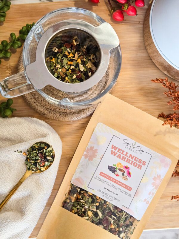 Wellness warrior herbal tea blend