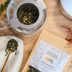 Sencha sunrise green tea blend